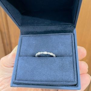 Sterling Silver Genuine Diamond Eternity Ring